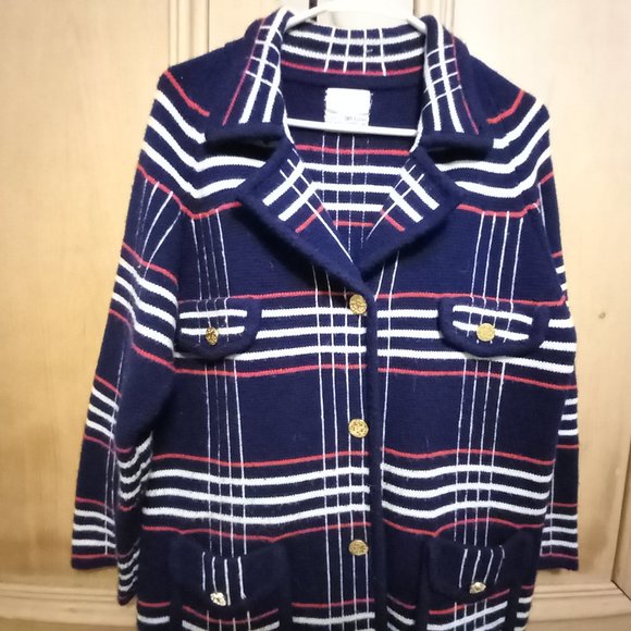 Lily Of California Vintage Thick Knit Sweater Cardigan Size M (T-336) - Picture 2 of 6